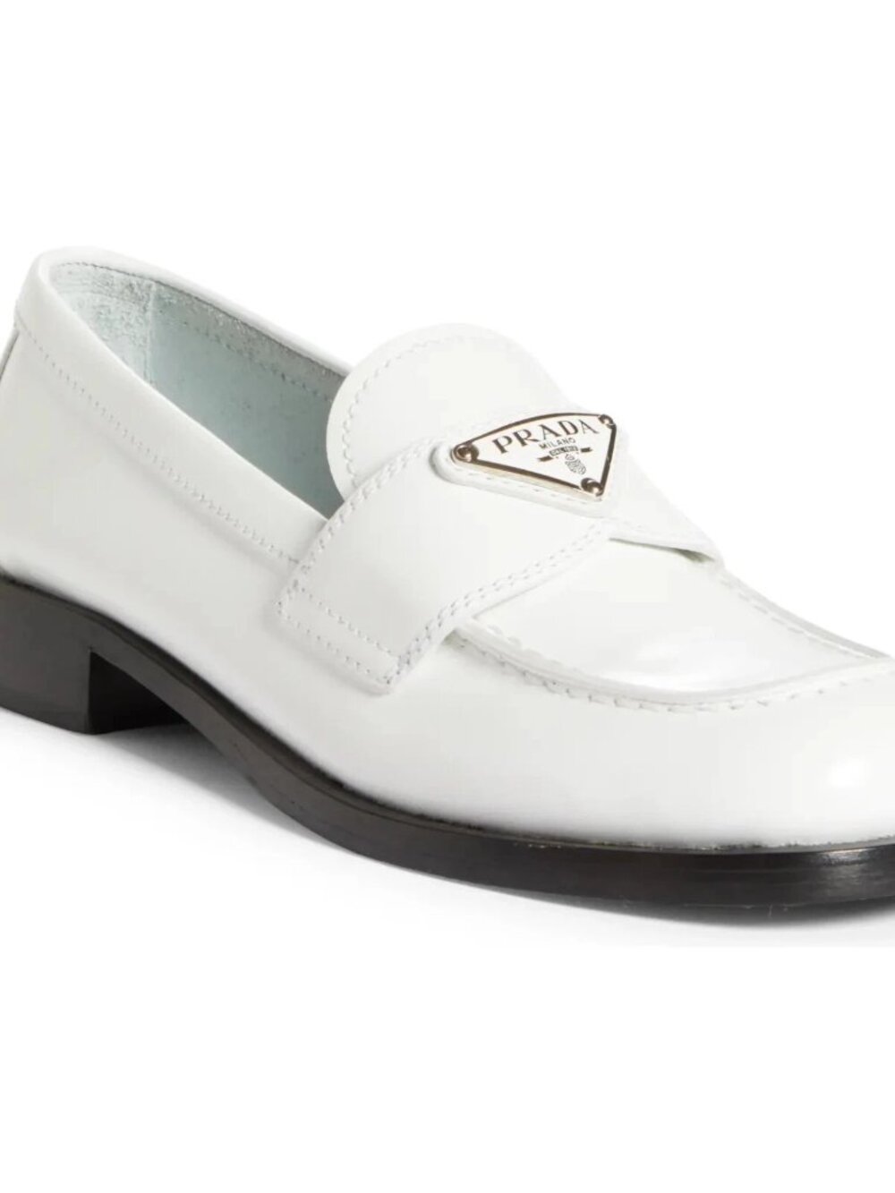 $1,200 New PRADA Women Logo Penny Loafer Size 36